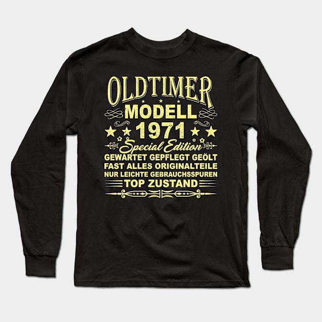OLDTIMER MODELL BAUJAHR 1971 Long Sleeve T-Shirt by SinBle